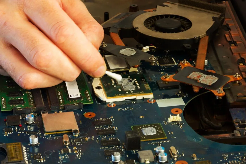 computer repair. laptop computer repair concept